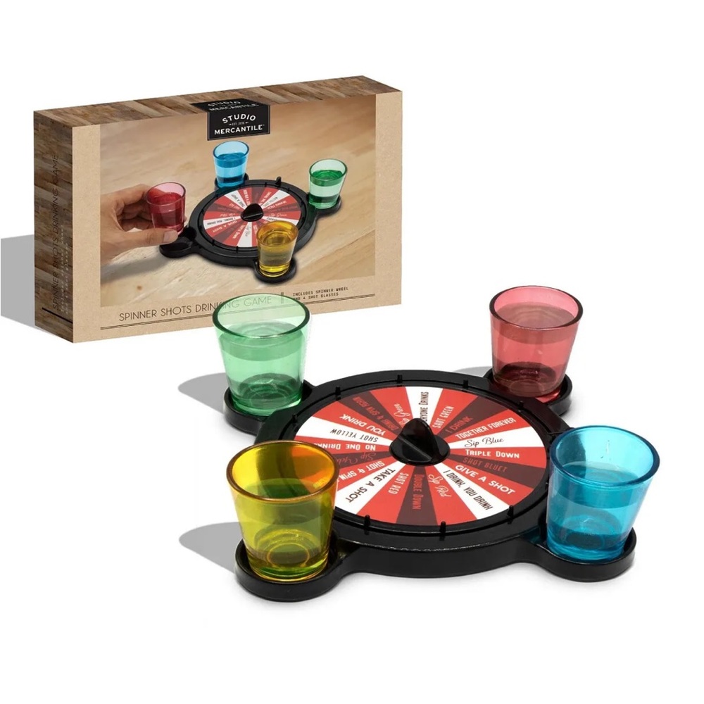 NEW! Studio Mercantile Spinner Shots Drinking Game